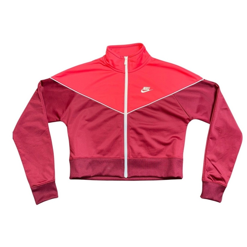 Nike Tracksuit Set Jacket Pants Burgundy Pink Athletic‎ Sportswear Size M